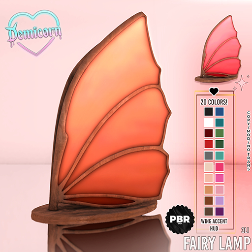 DEMICORN - FAIRY WING LAMP