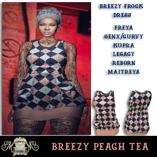 ~MM~ BREEZY FROCK DRESS PEACH TEA