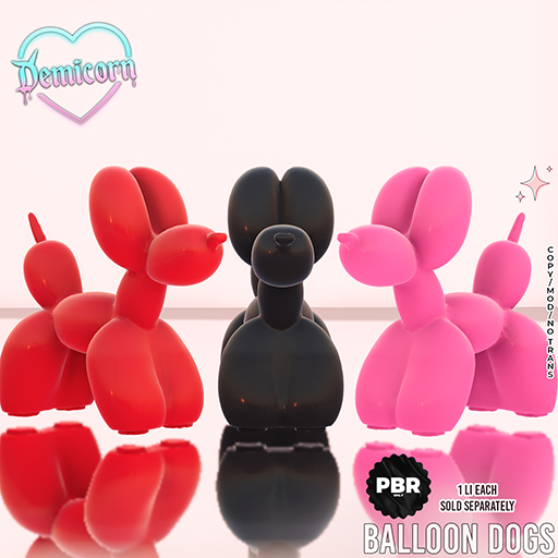 DEMICORN - BALLOON DOG - PINK