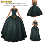*!*BOUDOIR Mae One Perfect Size wide Gown A6 HUD