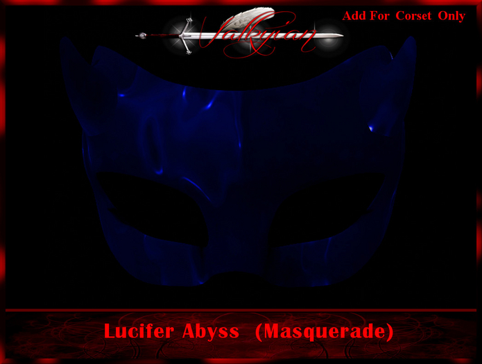 ~Valkyrian~Lucifer Abyss Latex (Masquerade) Mask (ADD)