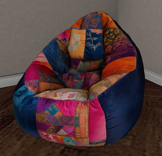 Patchwork Beanbag Chair