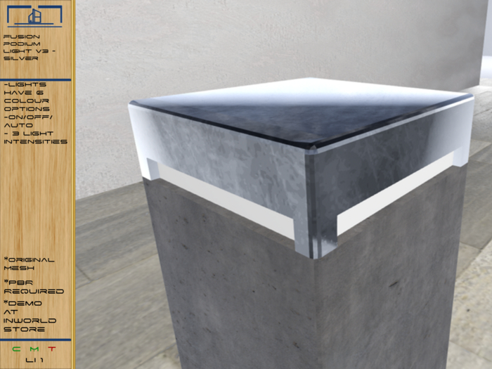 Fusion Podium Light V3 PBR - Silver