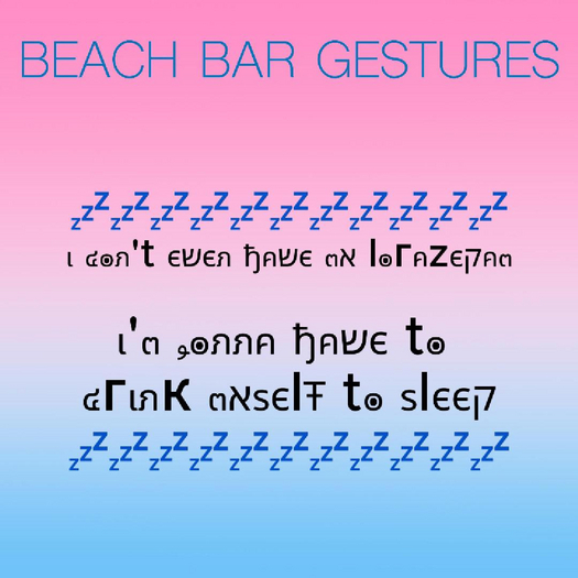 Drink Myself To Sleep - WHITE LOTUS - BEACH BAR GESTURES