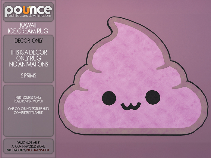 POUNCE - Kawaii Ice Cream Rug - DECOR