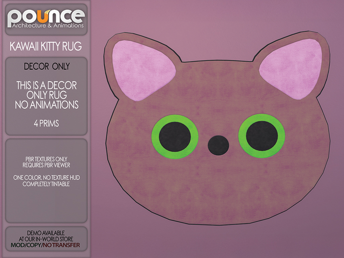 POUNCE - Kawaii Kitty Rug - DECOR