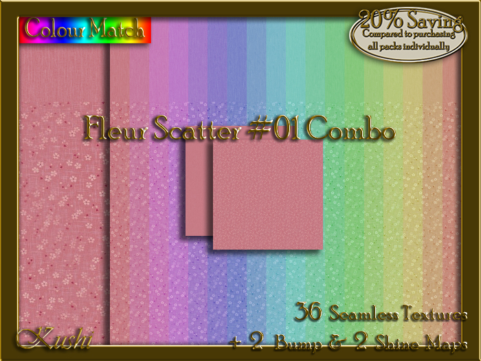 Fleur Scatter #01 COMBO Texture Bundle
