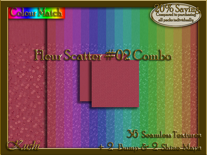 Fleur Scatter #02 COMBO Texture Bundle
