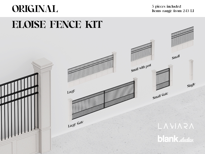 LAVIARA x BlankStudios - Eloise Fence Kit - Original