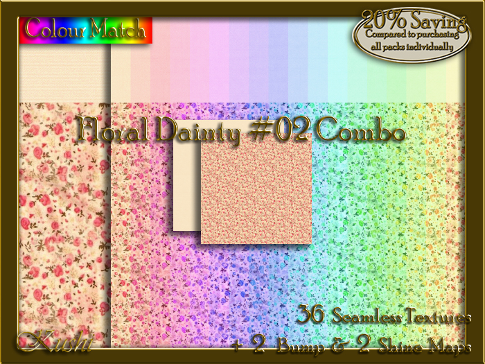 Floral Dainty #02 COMBO Texture Bundle