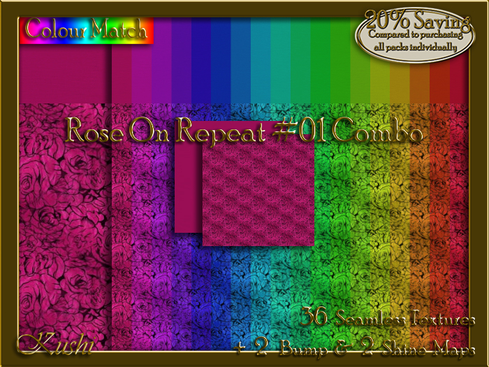 Rose On Repeat #01 COMBO Texture Bundle