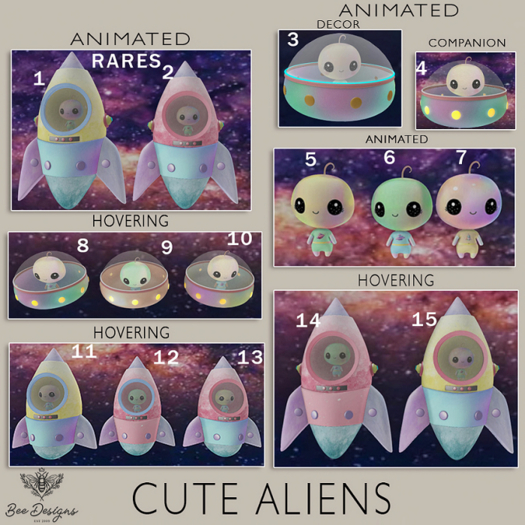 08 Bee Designs cute Aliens
