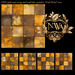 Second Life Marketplace - 5pc PBR Gold and rusty steel wall tiles ...