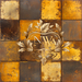Second Life Marketplace - 5pc PBR Gold and rusty steel wall tiles ...