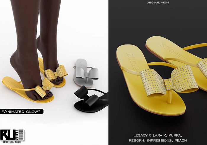 Ruchell: Bruna Sandal 'Yellow'