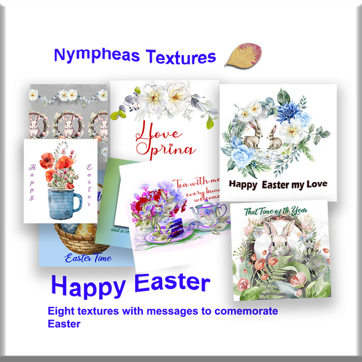##Nympheas Textures - Happy Easter Messages