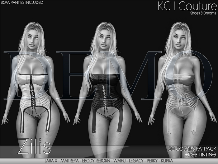 *DEMO* -KC- ZILIS CORSET / 20 COLORS FATPACK
