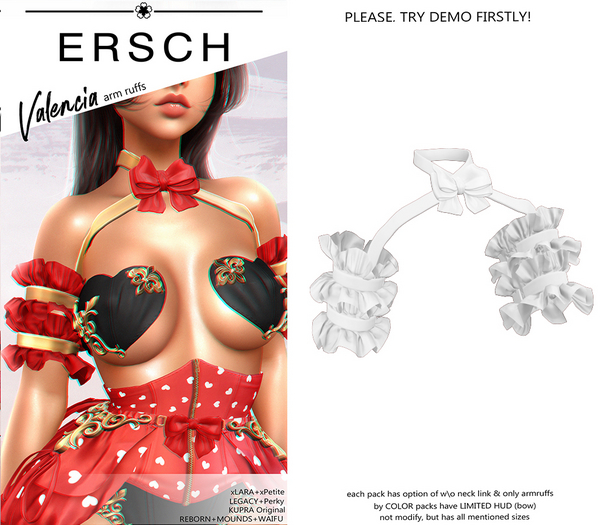 ERSCH - Valencia Ruffs -white-