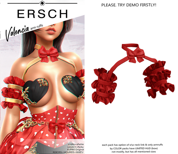ERSCH - Valencia Ruffs -red-