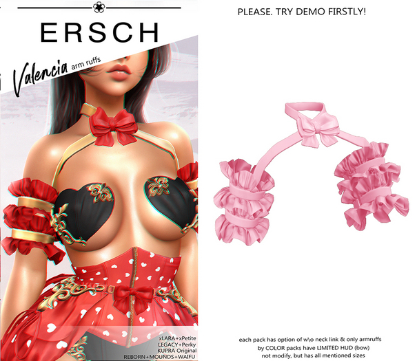ERSCH - Valencia Ruffs -pink-