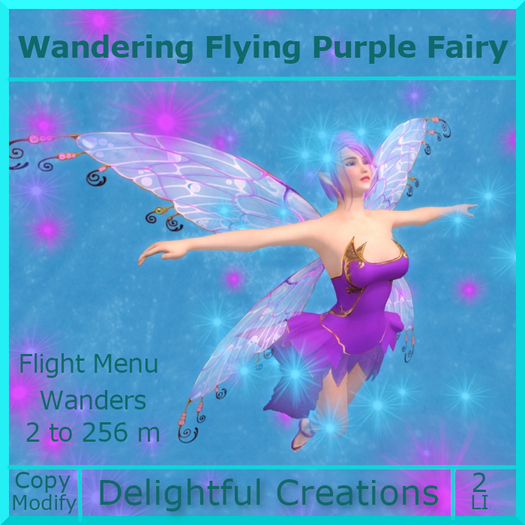 Wandering Flying Purple Fairy