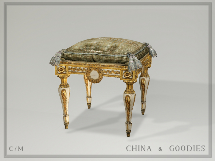 Italian Stool "Turin" -C&G-