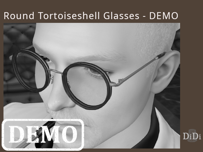 Round Tortoiseshell Glasses - DEMO