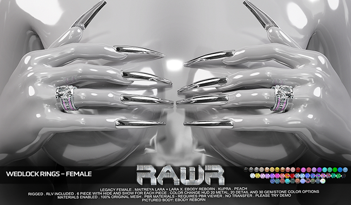 RAWR! Wedlock Rings FEMALE (add me)