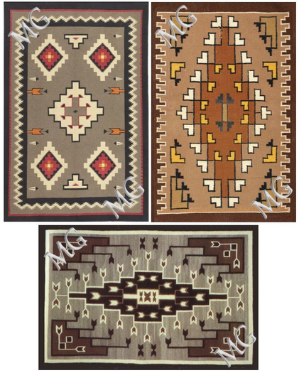 MG - Set of 3 Navajo Rugs 3