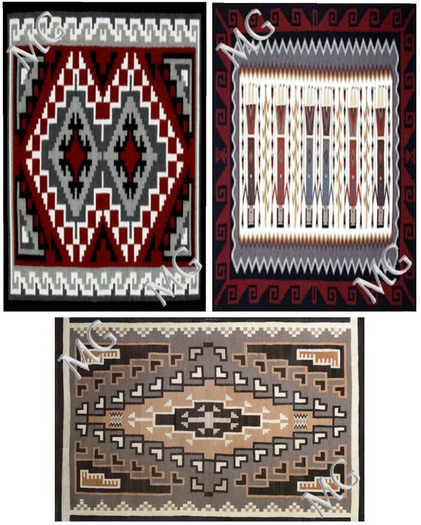 MG - Set of 3 Navajo Rugs 2