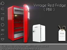 .::QUTWORLD Vintage Red Fridge::.FP Unpack (ADD)