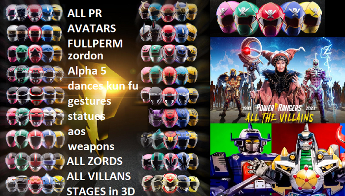 power rangers avatars fullperm full perm