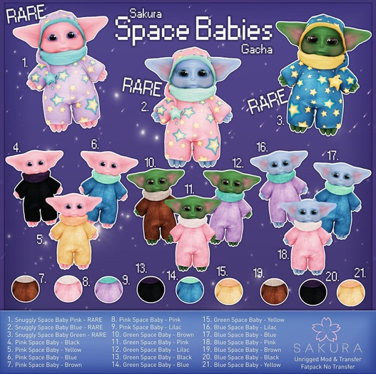 {Sakura} Blue Space Baby - Blue