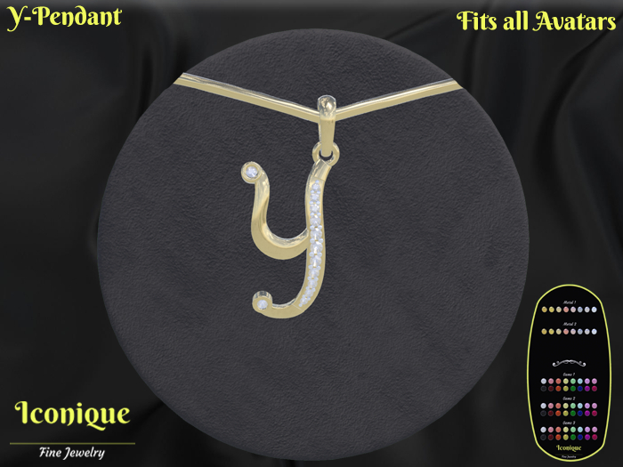 Pendant-Initials-Y  - Jewelry Box