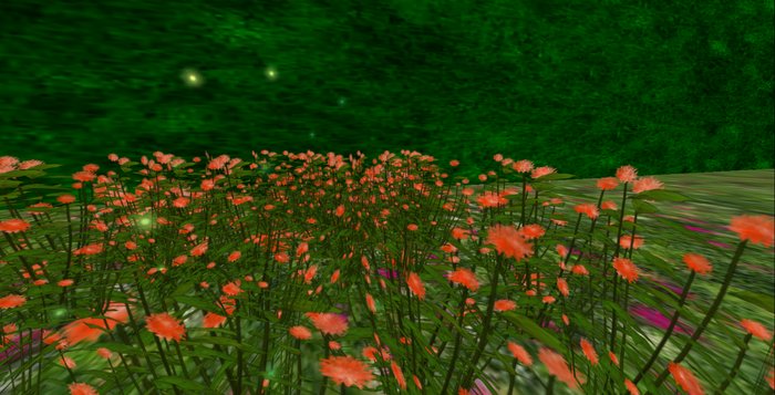 ALMOST FREE! WHIMSY 1 PRIM PEACHY "FAIRY LIGHTS" FANTASY FLOWERS-COPYMOD