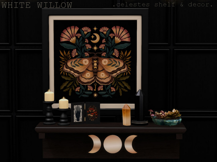 White Willow.  Celeste Shelf & Decor  