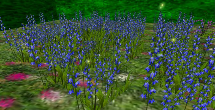 ALMOST FREE! WHIMSY BLUE BELLS "FAIRY LIGHTS" FANTASY FLOWERS-COPYMOD