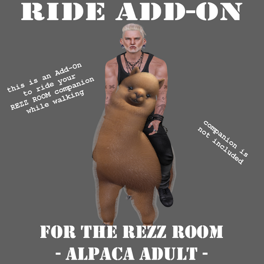 Ride Add-On for RezzRoom Alpaca Adult