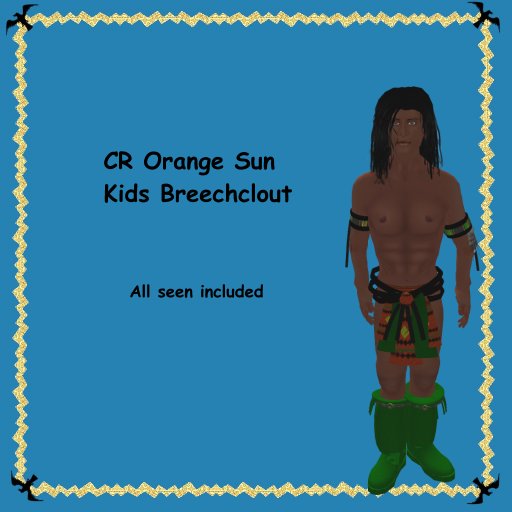 CR Orange Sun Kids Breechclout