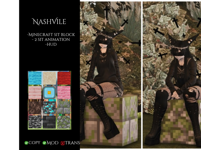 NashVile - Minecraft sit block