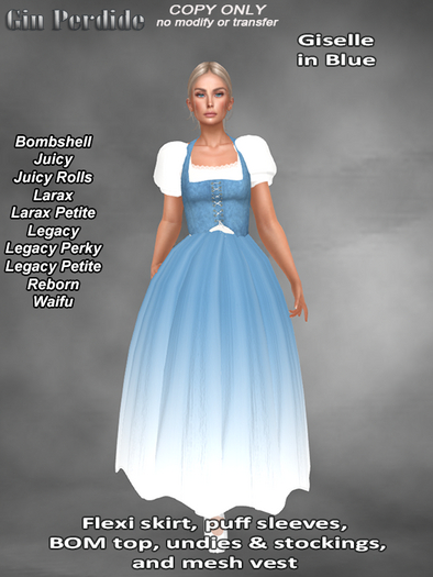 Giselle in Blue Outfit 