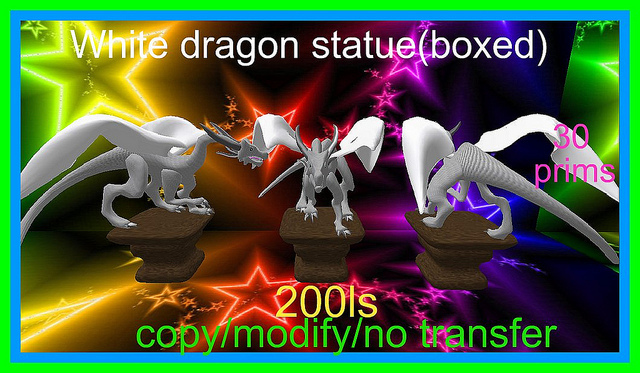 White dragon statue(boxed)