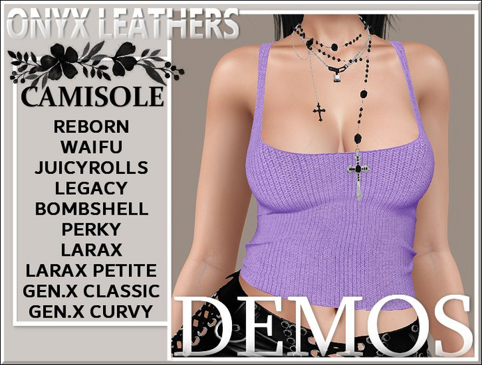 Demos for Lilac Ribbed Cami