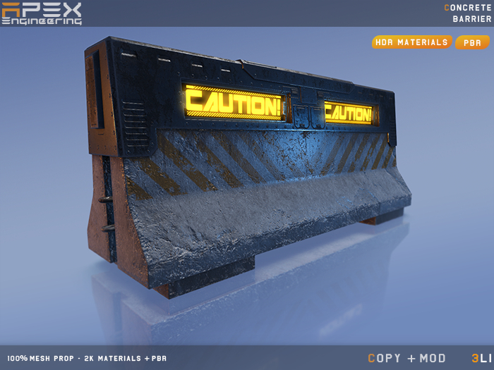 [Apex] Concrete Security Barrier
