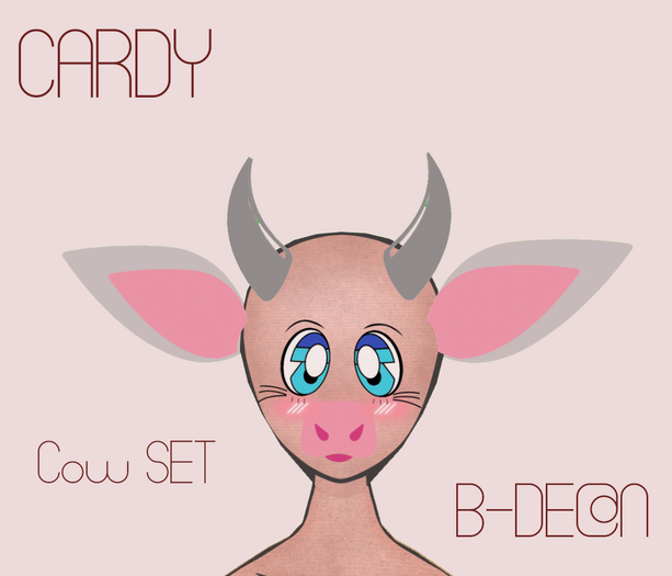 B-DE@N - CARDY  Cow SET