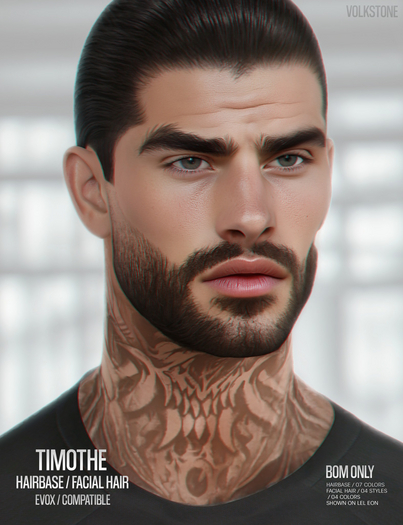 Volkstone Timothe Facial Hair [04 colors] / Pack C