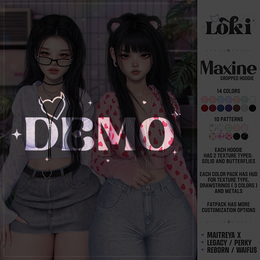 Loki - Maxine Cropped Hoodie - DEMO