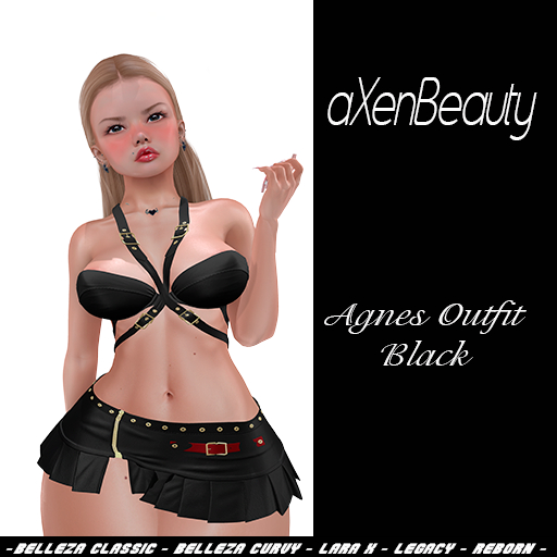 aX: Agnes Outfit Black