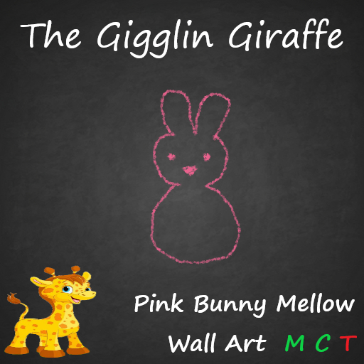 Pink Bunny Mellow Wall Art