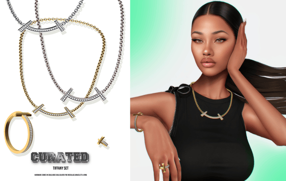"CURATED" Tiffany Set Gold